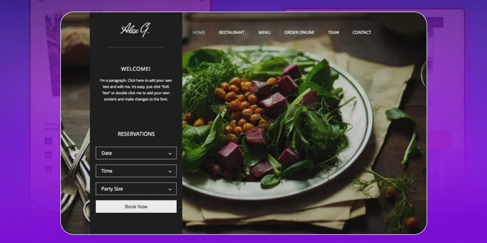 website giới thiệu nhà hàng