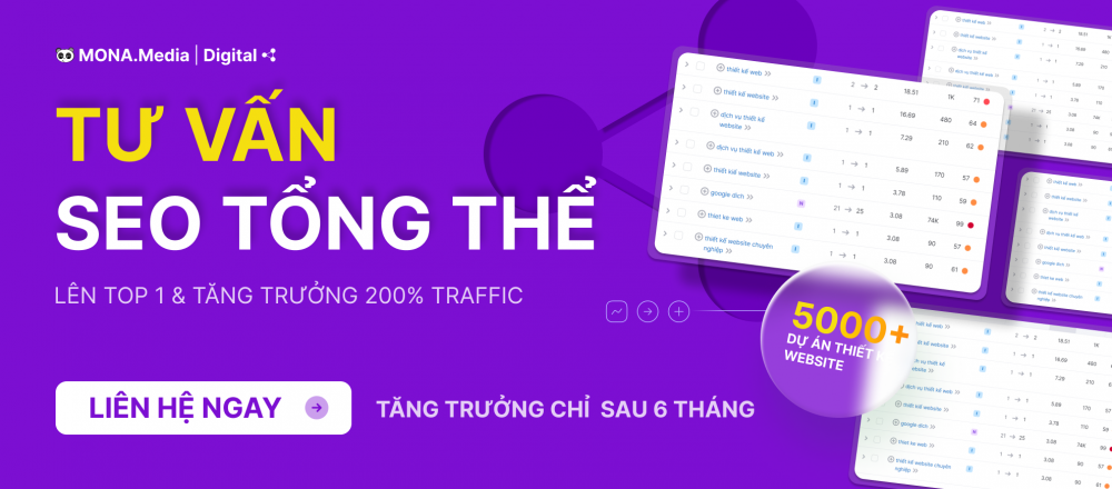 Tư vấn SEO tổng thể tại MONA