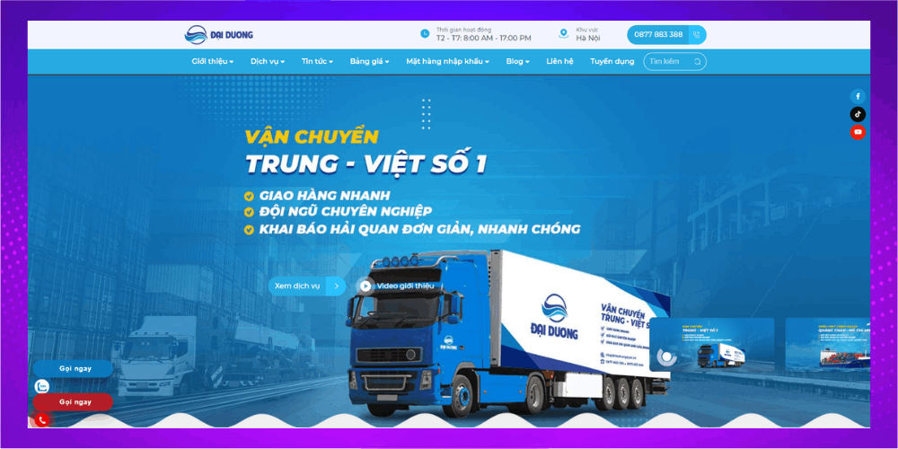 Cấu trúc thiết kế trang web mua hàng Trung Quốc