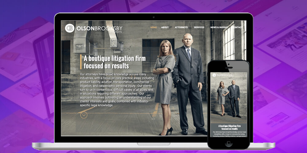 Đối tượng thiết kế web luật