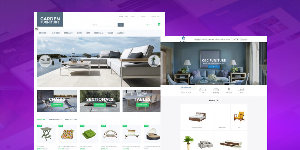 phong cáchcho website nội thất
