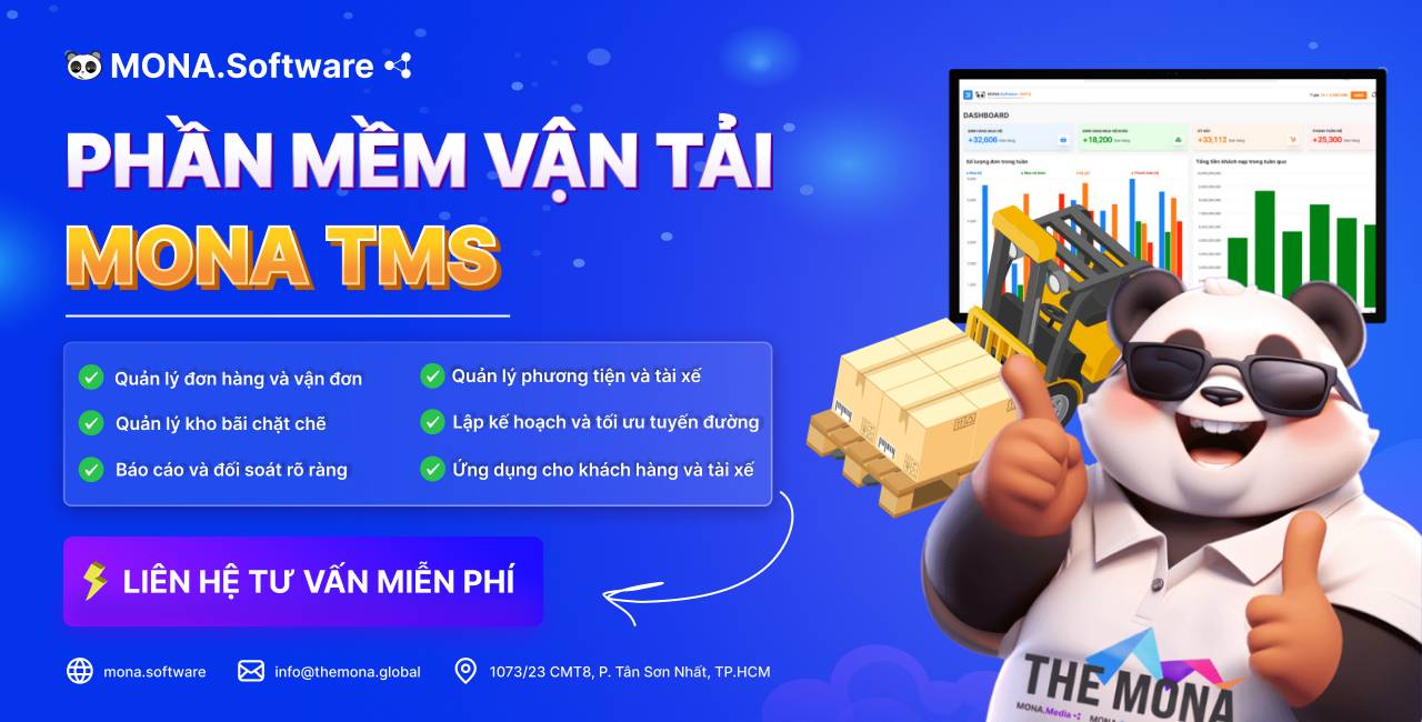 MONA TMS - Phần mềm quản lý vận tải logistics tối ưu, hiệu quả