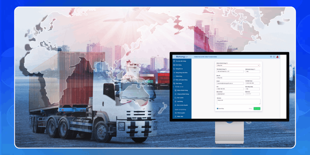 Phần mềm logistics Mekong Soft