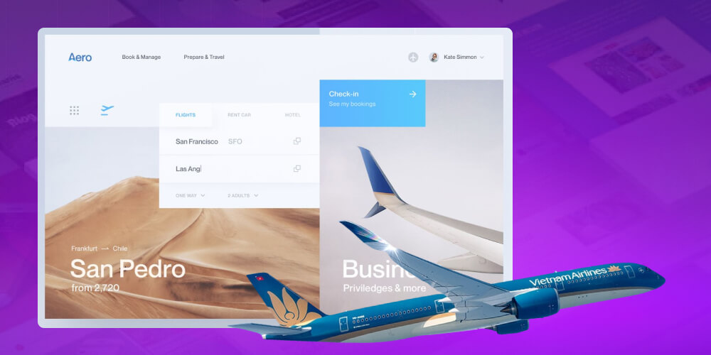 Vì sao thiết kế website bán vé máy bay 