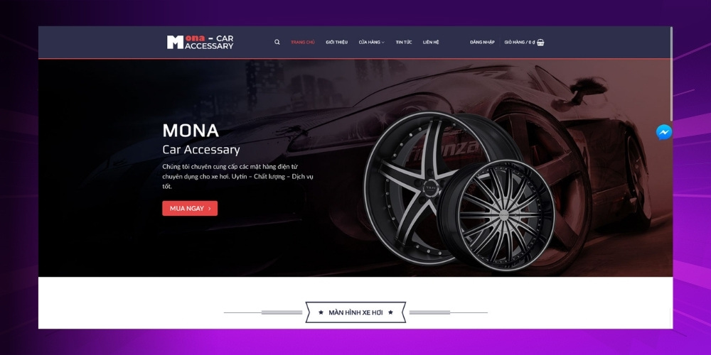 Module trang chủ trên website cho thuê xe Module trang chủ trên website cho thuê xe