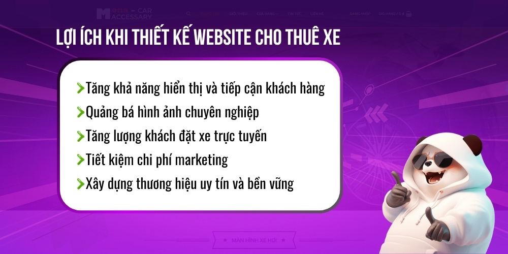 Lợi ích khi thiết kế website cho thuê xe Lợi ích khi thiết kế website cho thuê xe