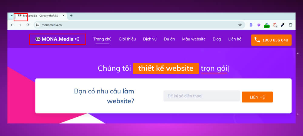 Kiểm tra website chuẩn SEO có Favicon và Logo