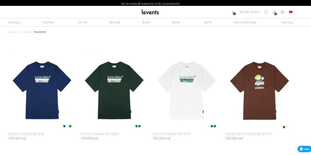 thiết kế website bán hàng quần áo