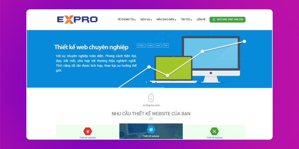 Công ty thiết kế web Đồng Nai EXPRO