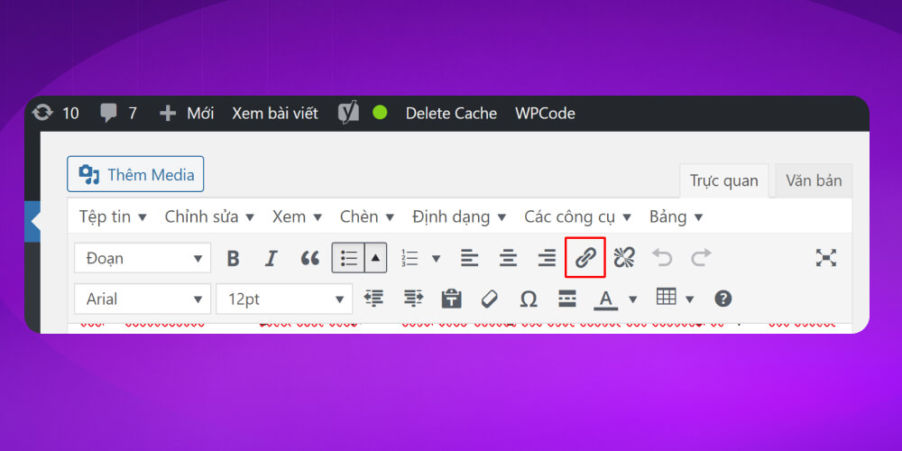 biểu tượng chèn liên kết