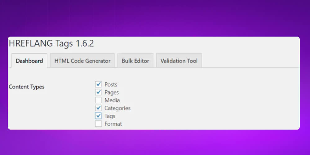 chọn các Content types
