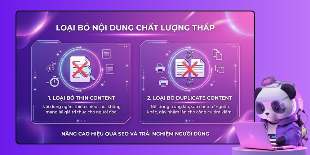 Loại bỏ nội dung chất lượng thấp