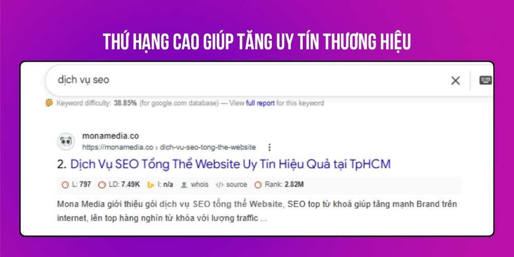 Xây dựng uy tín thương hiệu khi SEO