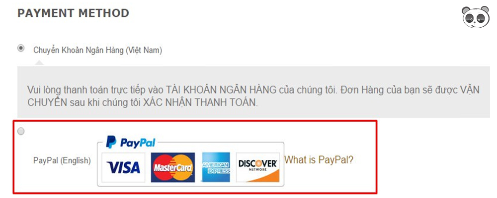 Plugin cài đặt thanh toán Paypal có sử dụng Visa