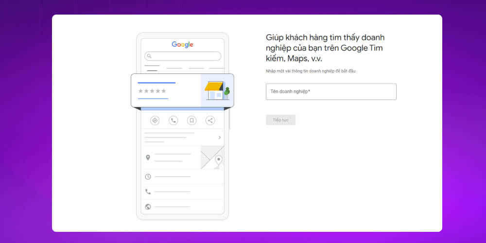 Tạo hồ sơ trên Google My Business