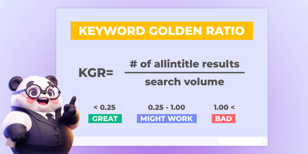 Cách tính Keyword Golden Ratio