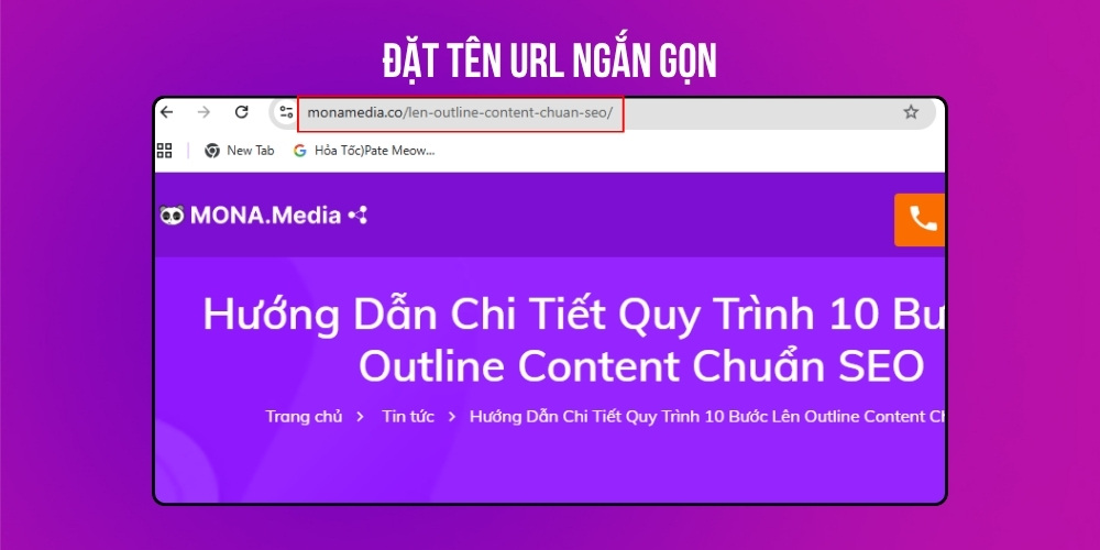 Tối ưu URL khi lên outline content chuẩn SEO