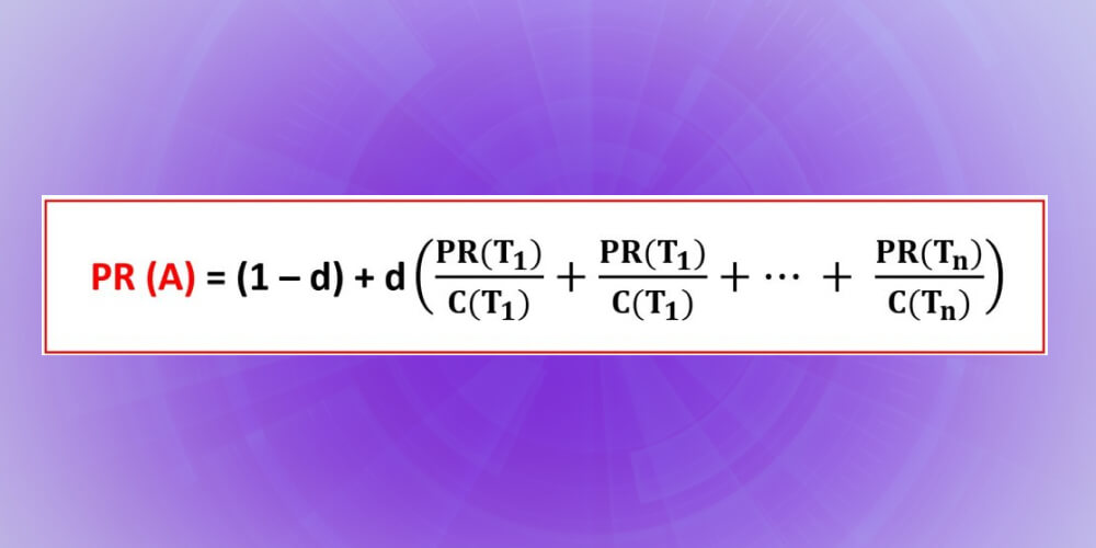 Công thức tính chỉ số PageRank là gì