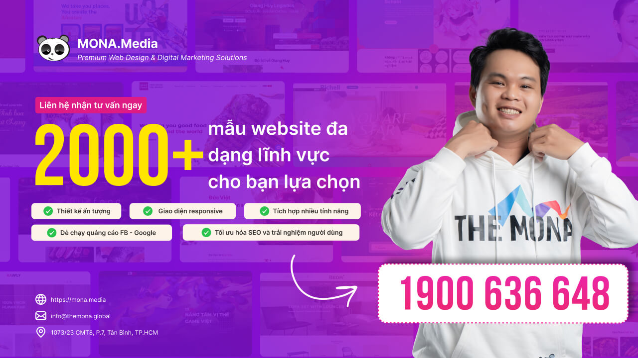 Dịch vụ thiết kế website tại MONA