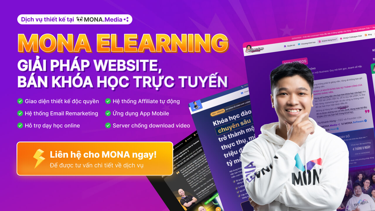 Hệ thống MONA Elearning tại MONA