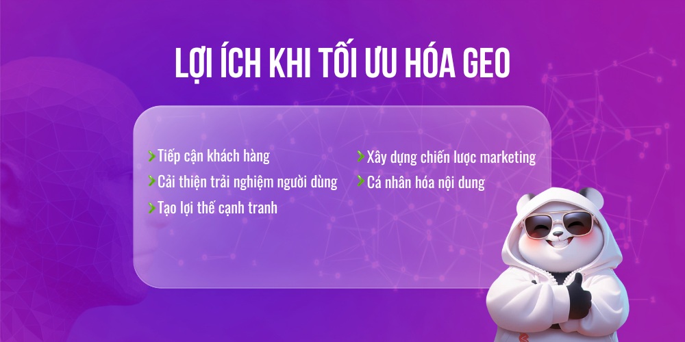 Những lợi ích nổi bật khi tối ưu GEO