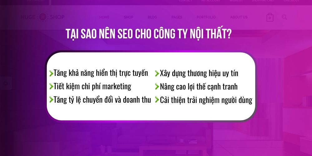 Tại sao nên SEO cho website nội thất