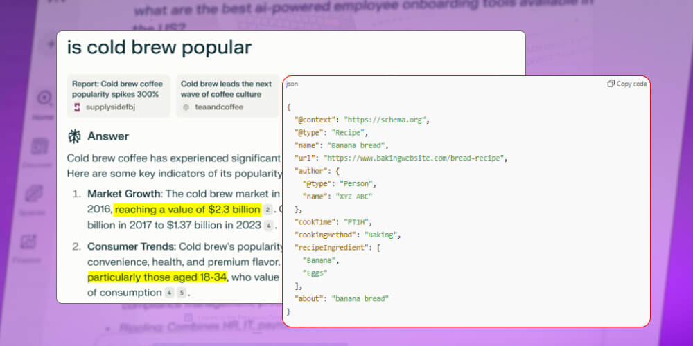 Tối ưu Schema Markup Perplexity AI