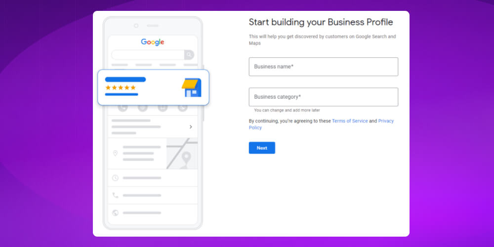 Thiết lập Google Business Profile